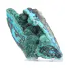 Brocantite cilena grezza, pezzo da collezione su base - 0