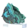 Brocantite cilena grezza, pezzo da collezione su base - 2