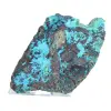 Brocantite cilena grezza, pezzo da collezione su base - 4