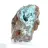 Brocantite grezza, pietra da collezione proveniente dal Cile, su una base.