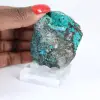 Autentico esemplare grezzo di brochantite proveniente dal Cile su una base - 1