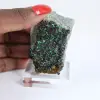 Brochantite grezza proveniente dal Cile - Campione scientifico su piedistallo - 1