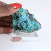 Campione di brochantite naturale proveniente dal Cile su una base - 1