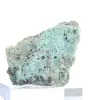 Brocantite verde grezza proveniente dal Cile, esposta su un supporto. - 4