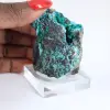 Cristalli grezzi di brochantite dal Cile - Pezzo da esposizione - 1