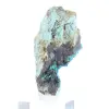Brocantite verde grezza proveniente dal Cile, montata su una base - 4