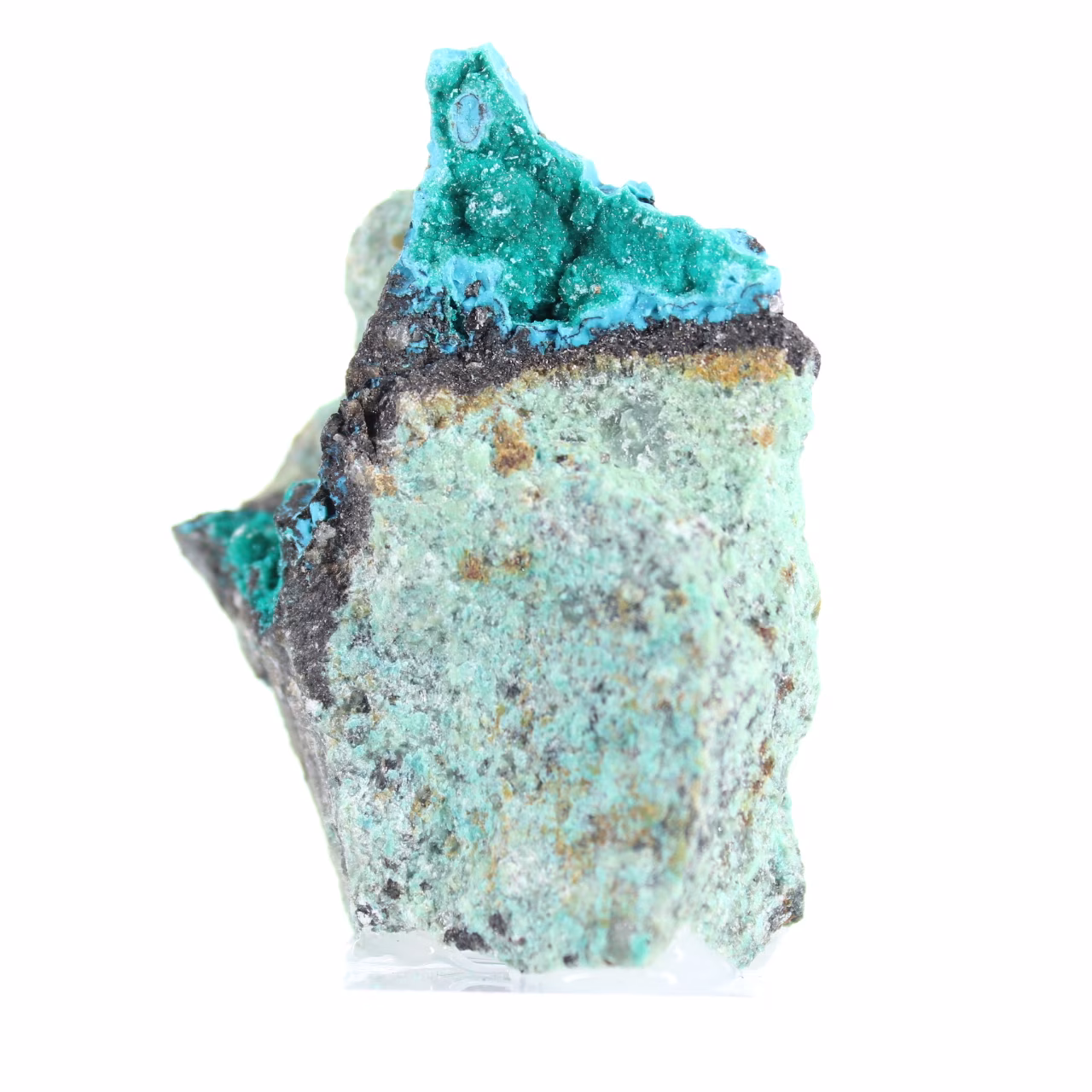 Brochantite autentica dal Cile - Cristalli su ganga