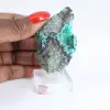 Campione di minerale di brochantite grezza proveniente dal Cile su Base - 1