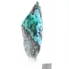 Campione di minerale di brochantite grezza proveniente dal Cile su Base - 2