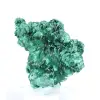 Malacite fibrosa del Congo su base acrilica, esemplare naturale - 1