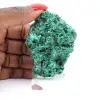 Piccolo esemplare di malacite fibrosa dalla RDC, base acrilica inclusa - 6