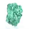 Esemplare di malacite in fibre verdi dal Congo, espositore acrilico - 1