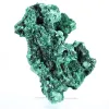 Malacite fibrosa slanciata dalla RDC, minerale autentico su base - 3
