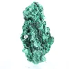 Malacite fibrosa slanciata dalla RDC, minerale autentico su base - 4