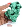 Malacite fibrosa slanciata dalla RDC, minerale autentico su base - 6