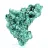 Aggregato di malacite dal Congo-Kinshasa per collezionisti, su base