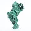 Alta malacite fibrosa dalla RDC su base, pietra da collezione - 1