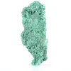 Colonna di malacite fibrosa del Congo, esemplare su base acrilica - 4