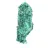 Colonna di malacite fibrosa del Congo, esemplare su base acrilica