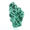 Campione di malacite fibrosa congolese su base trasparente - 1