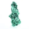 Campione di malacite fibrosa congolese su base trasparente - 2