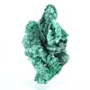 Campione di malacite fibrosa congolese su base trasparente - 3