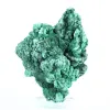 Campione di malacite fibrosa congolese su base trasparente - 4