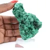 Pietra di malacite dalla RDC in fibre raggianti, base acrilica - 6
