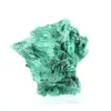 Malacite naturale a struttura fibrosa dal Congo, pezzo su base - 1
