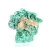 Malacite naturale a struttura fibrosa dal Congo, pezzo su base - 4