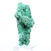 Malacite dal Congo a struttura fibrosa, esemplare minerale su base - 1