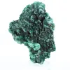Malacite dal Congo a struttura fibrosa, esemplare minerale su base - 3