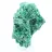 Malacite dal Congo a struttura fibrosa, esemplare minerale su base