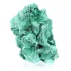 Malacite densa a fibre compatte del Congo, minerale su acrilico - 0