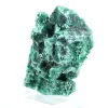 Malacite densa a fibre compatte del Congo, minerale su acrilico - 3