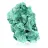Malacite densa a fibre compatte del Congo, minerale su acrilico