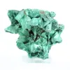Blocco tozzo di malacite fibrosa del Congo, decorazione minerale - 2
