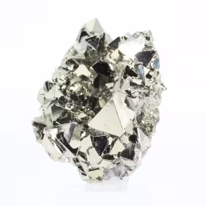 Pirite ottaedrica proveniente dal Perù – Cristallizzazione su base acrilica