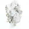 Cristalli ottaedrici naturali di pirite provenienti dal Perù su una base - 4