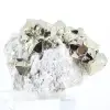Campione di pirite proveniente dal Perù con cristalli ottaedrici dorati - 1