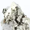 Campione di pirite proveniente dal Perù con cristalli ottaedrici dorati - 8