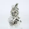 Pirite dal Perù in forme ottaedriche – Minerale da collezione su una base - 1