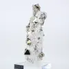 Pirite dal Perù in forme ottaedriche – Minerale da collezione su una base - 4