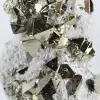 Pirite dal Perù in forme ottaedriche – Minerale da collezione su una base - 8
