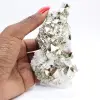 Pirite dal Perù in forme ottaedriche – Minerale da collezione su una base - 9