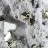 Cristallizzazione di pirite ottaedrica peruviana sul basamento - 8