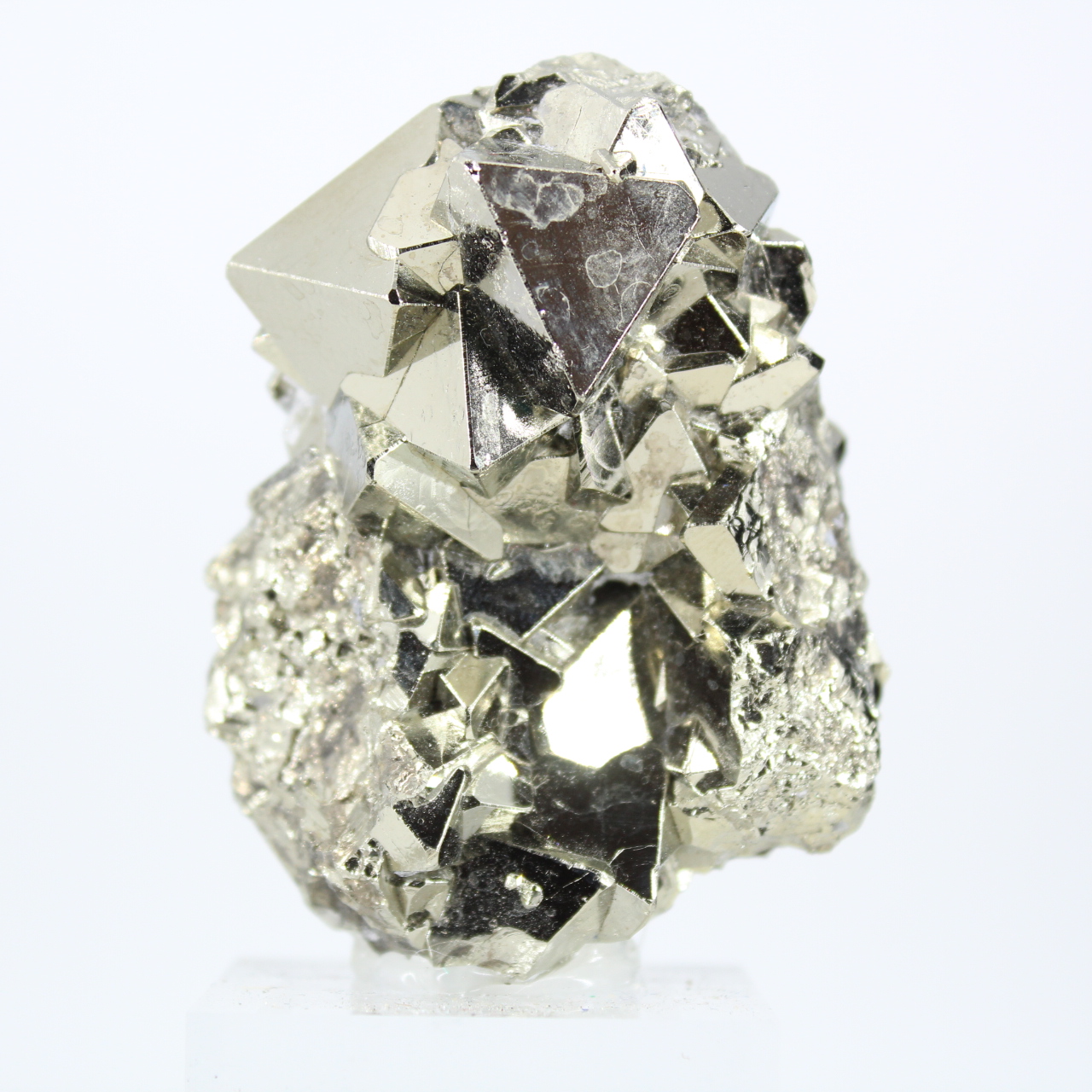 Pirite ottaedrica proveniente dal Perù, pietra grezza da collezione.