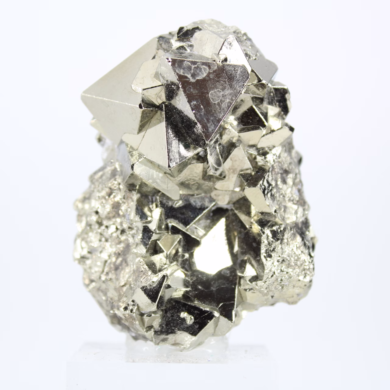 Pirite ottaedrica proveniente dal Perù, pietra grezza da collezione.