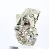 Ottaedri di pirite dal Perù – Esemplare naturale su una base - 6