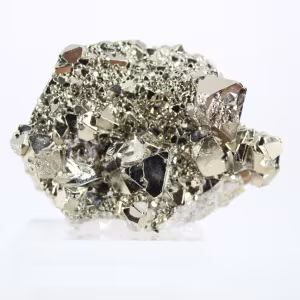 Pirite dorata proveniente dal Perù con cristalli triangolari – Collezione